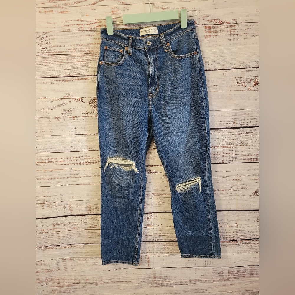 Abcrombie S2 Ultra High Rise Ankle Straight NWTS